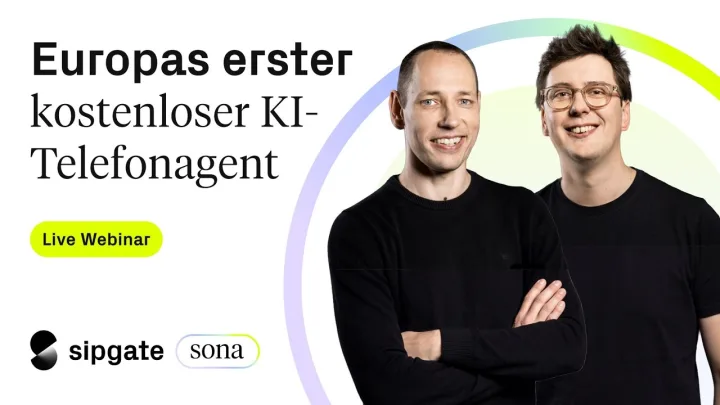 Marcel und Kevin, die beiden Gastgeber des Webinars